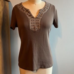 Karen Scott short sleeved top